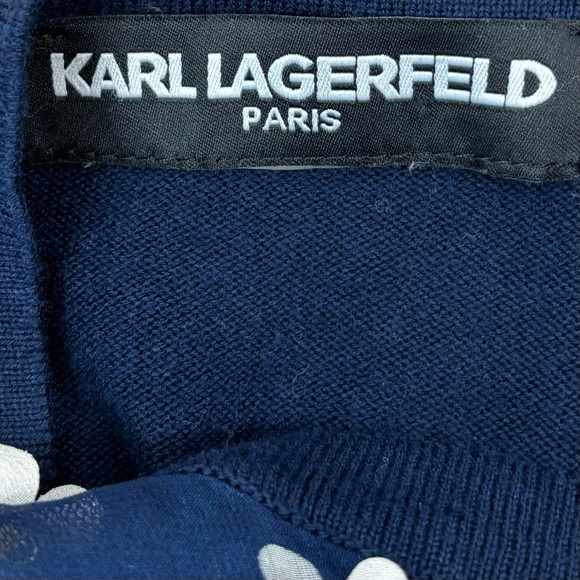 Karl Lagerfeld Paris appliquéd crop cardigan - Picture 4 of 4